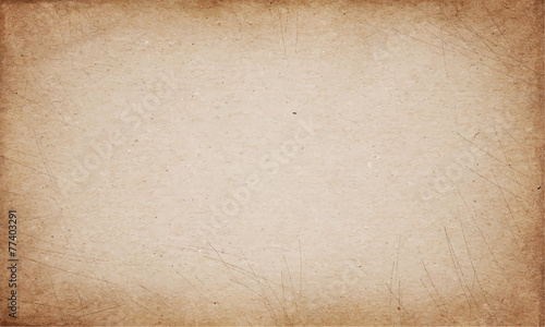 Realistic brown cardboard stained vector texture