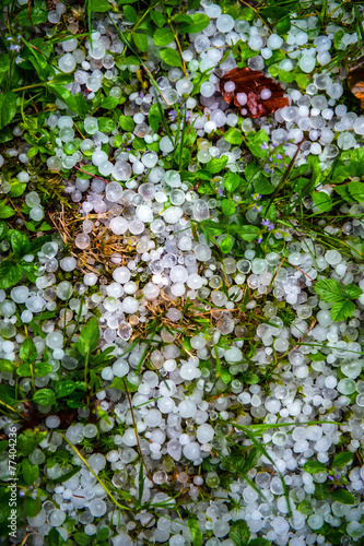 balls of hail