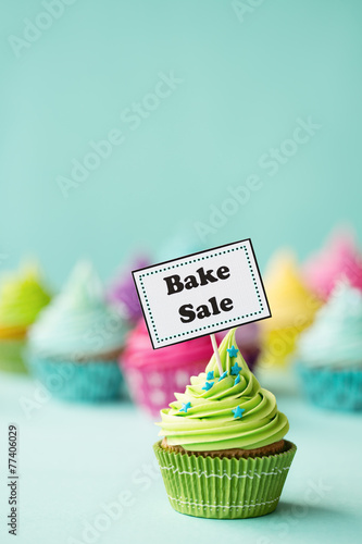Bake sale cupcake photo