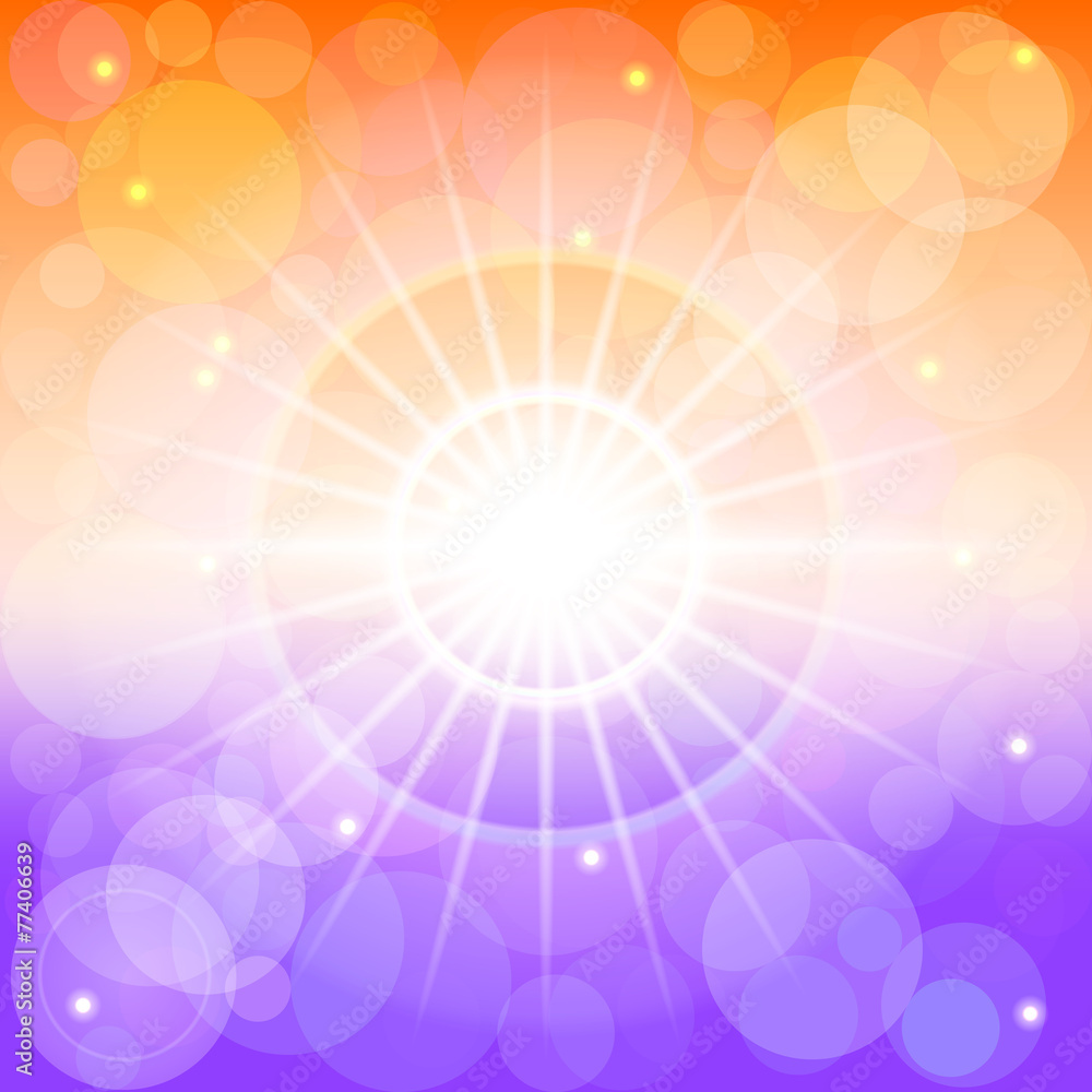 Fototapeta premium Abstract background with stars and bokeh. Vector. 1