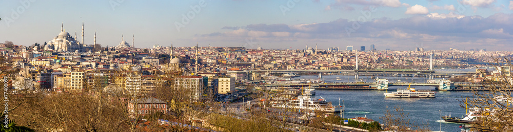 Cityscape of Istanbul from the Topkapi Palace - Turkey