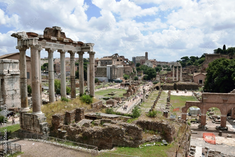 Tempel des Saturn - Forum Romanum - Rom - Italien