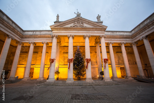 College Green, Dublin City at Christmas