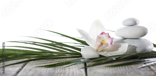 Fototapeta Naklejka Na Ścianę i Meble -  Still life of spa stones