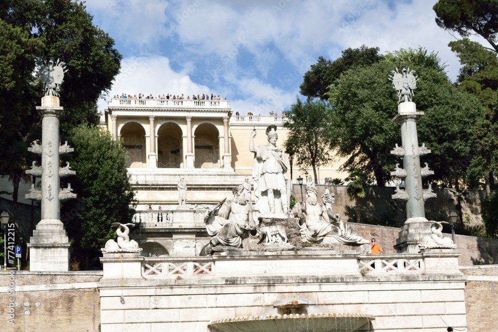 Fontana della dea Roma - Piazza del Campidoglio - Rom