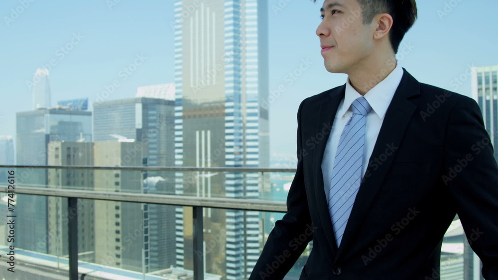 Confident Male Asian Chinese Financial Consultant Close Up Confident Male Asian Chinese Financial Consultant Close Up