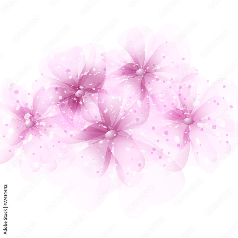 vector background with flowers vector background with flowers
