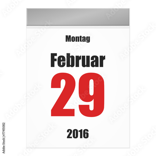 kalenderblatt v2 schalttag 2016 I