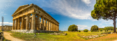 Panorama - Temple Of Paestum - Italy photo