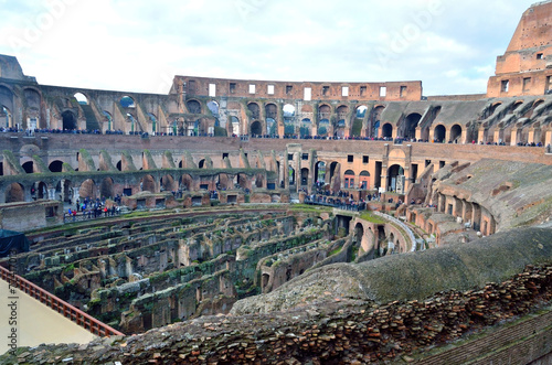 The Coliseum is one of Rome's most popular tourist attraction photo