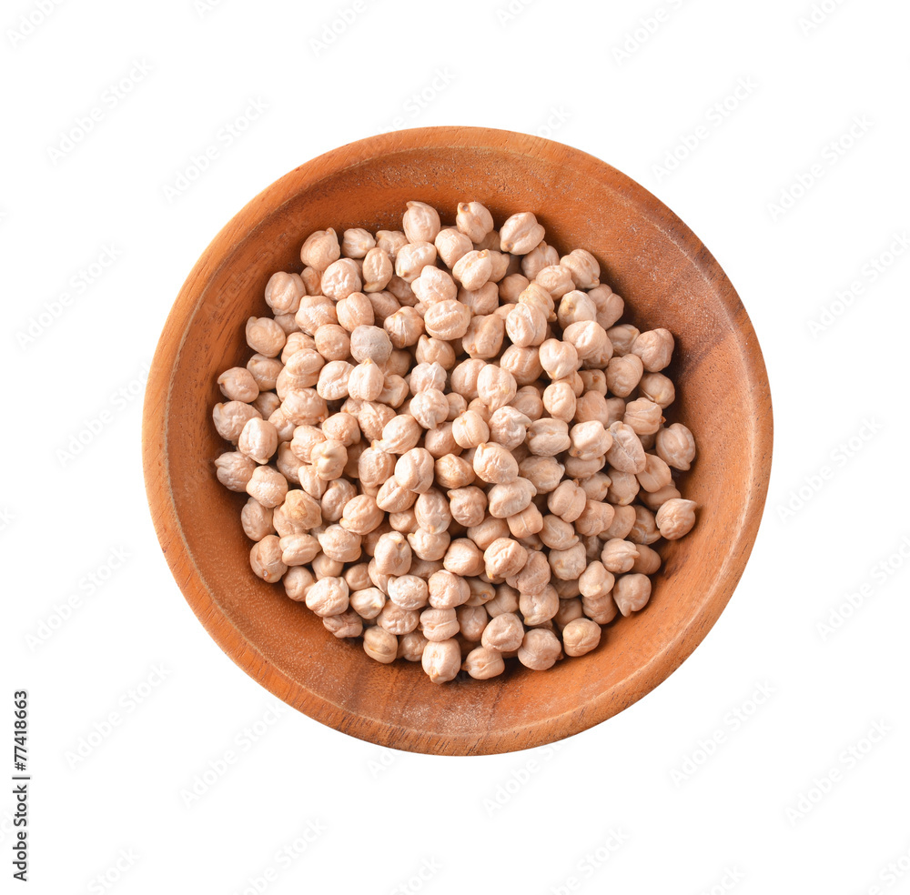 chickpeas isolated on white background chickpeas isolated on white background