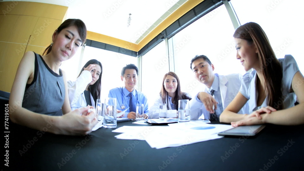 Video Uplink Conference Ethnic Medical Consultants Hospital Boardroom Video Uplink Conference Ethnic Medical Consultants Hospital Boardroom