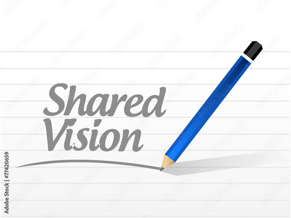 shared vision message illustration design shared vision message illustration design