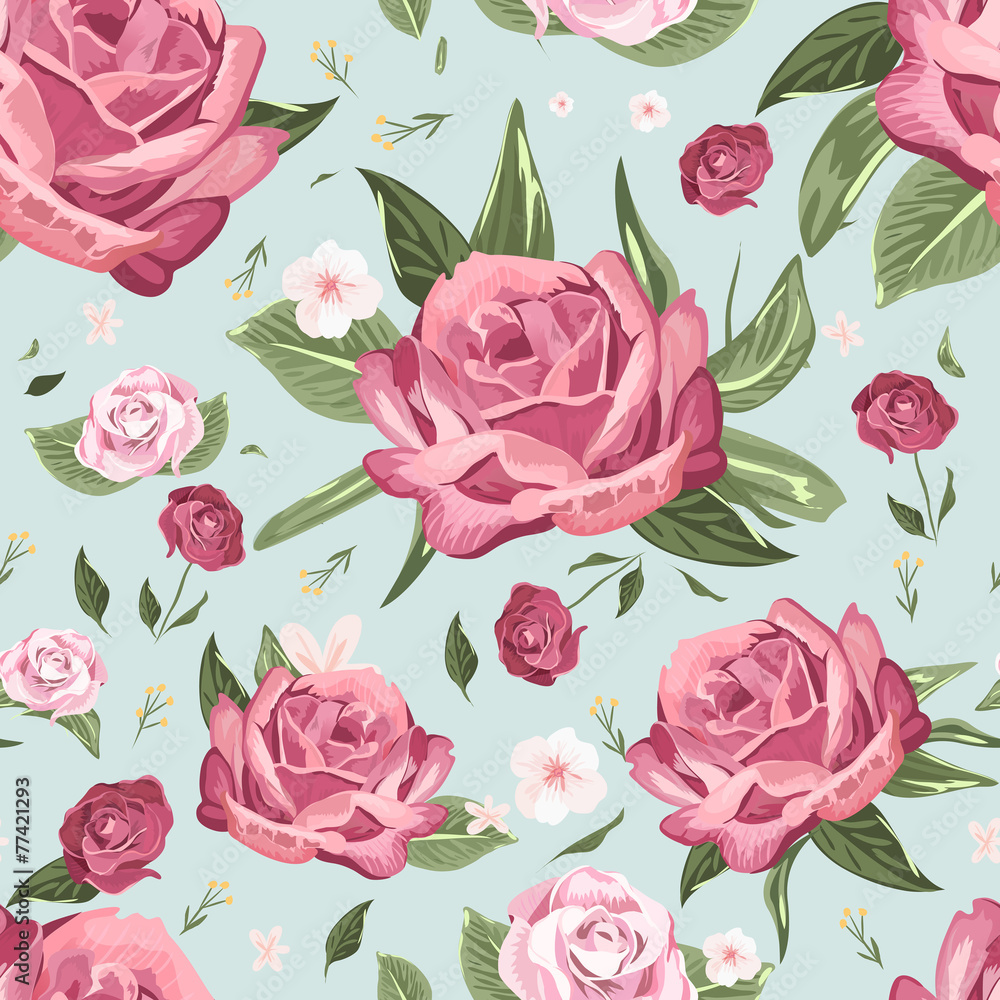 romantic seamless floral pattern romantic seamless floral pattern