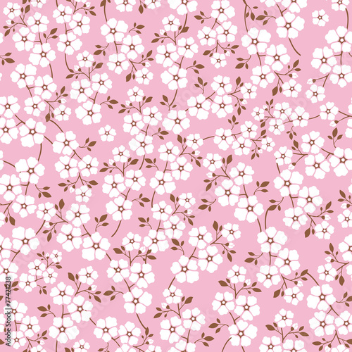 lovely floral seamless pattern background