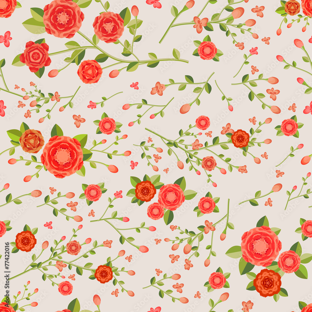 graceful seamless floral pattern graceful seamless floral pattern