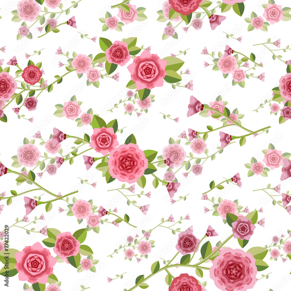 graceful seamless floral pattern graceful seamless floral pattern