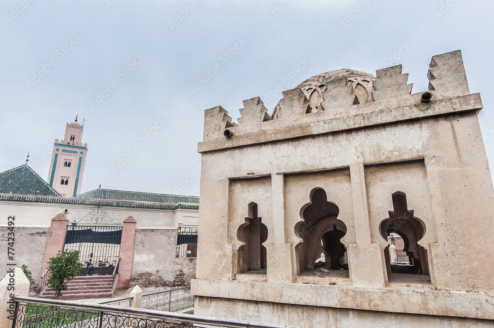 Obraz premium Koubba or Kiosko at Marrakech, Morocco