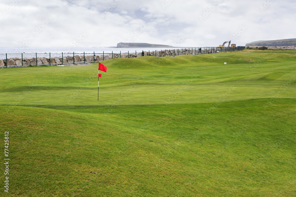 Galway Golf Club in Ireland. - obrazy, fototapety, plakaty 