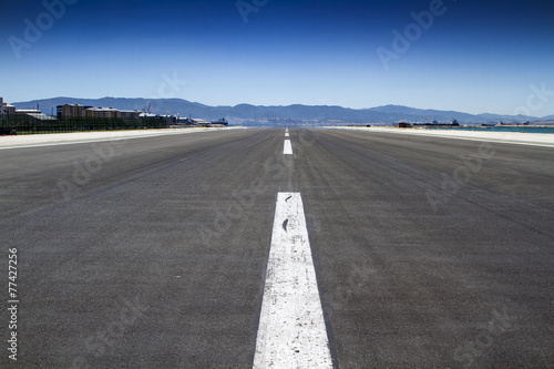 Shot of an empty runway
