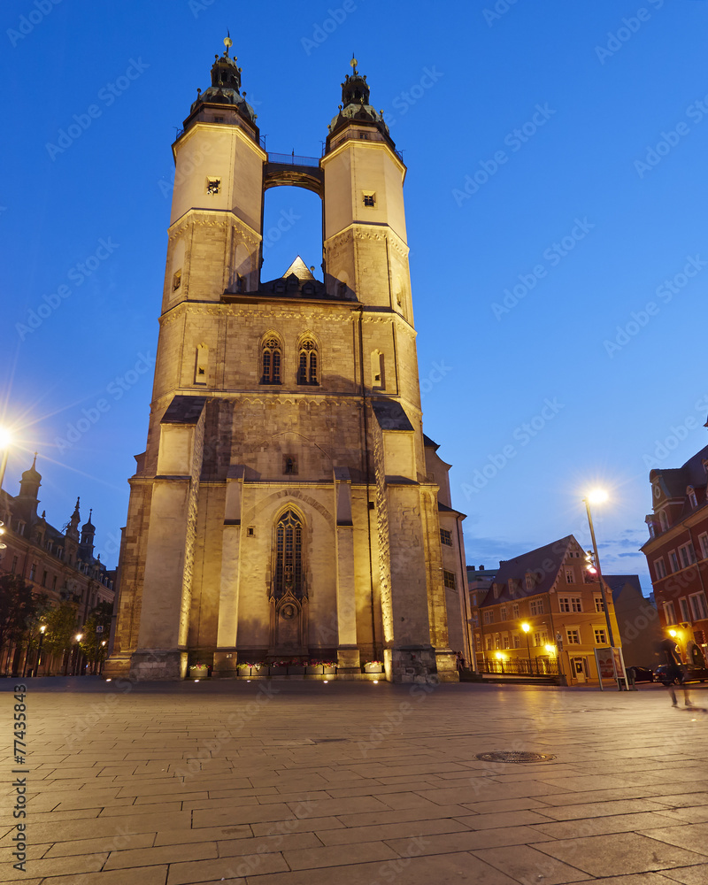 Fototapeta premium Market Church of Our Dear Lady (Marktkirche), Hale Germany