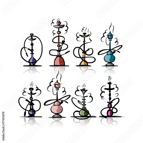 Hookah set, sketch for your design