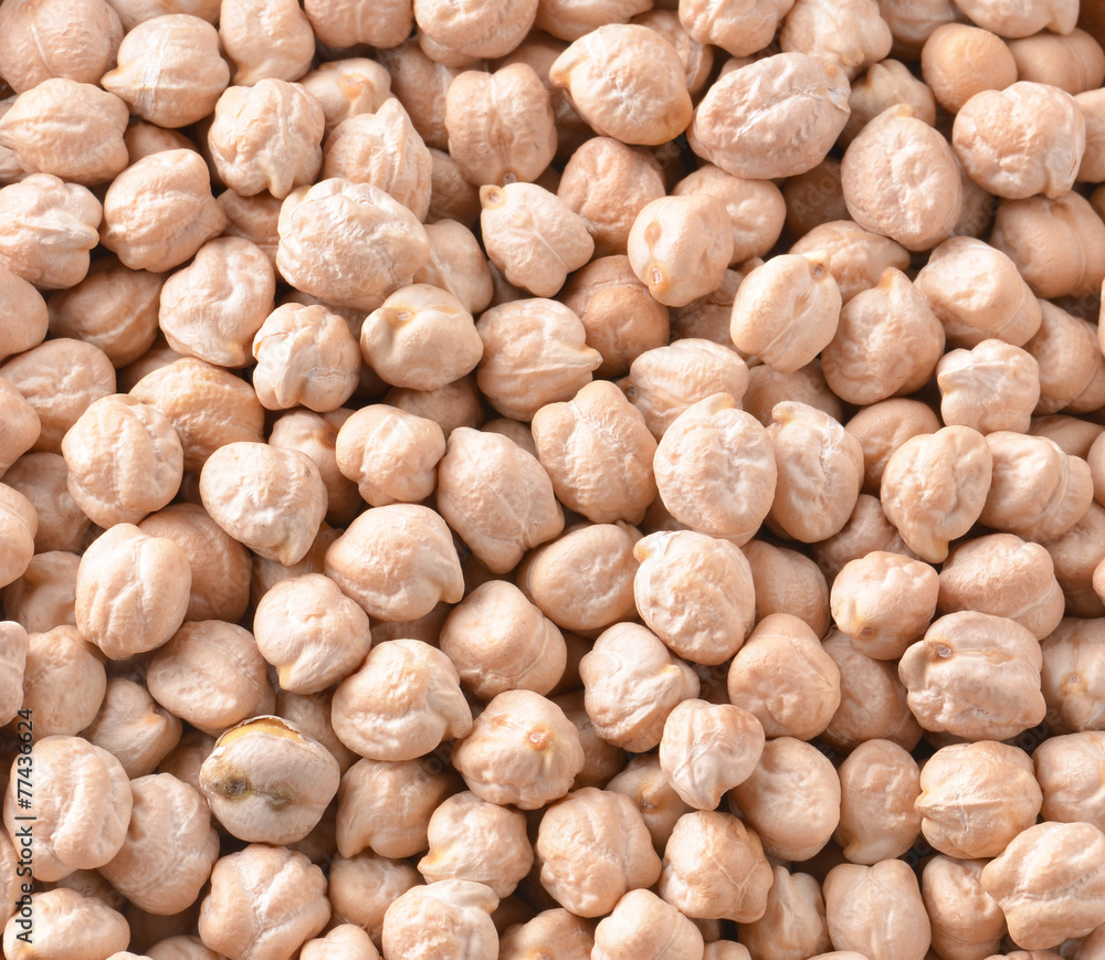 chickpeas isolated on  background
