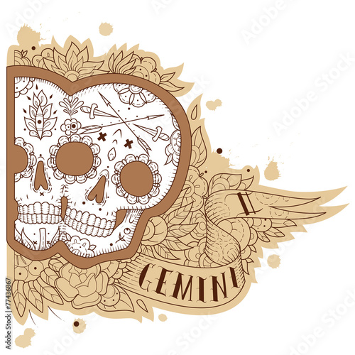 Engraving gemini
