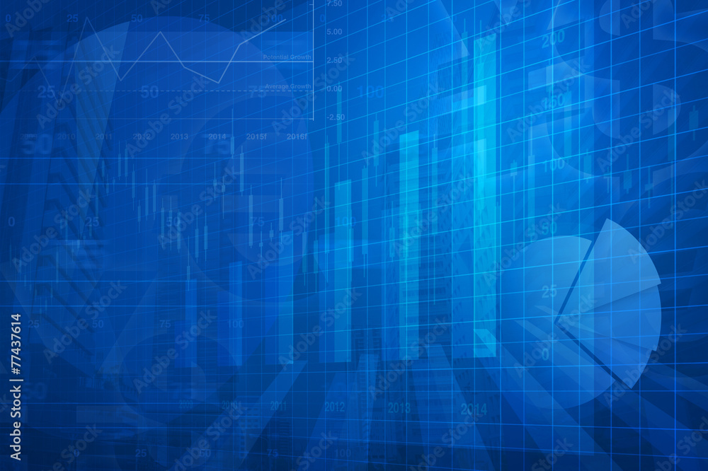 Arrow head with Financial chart and graphs Arrow head with Financial chart and graphs