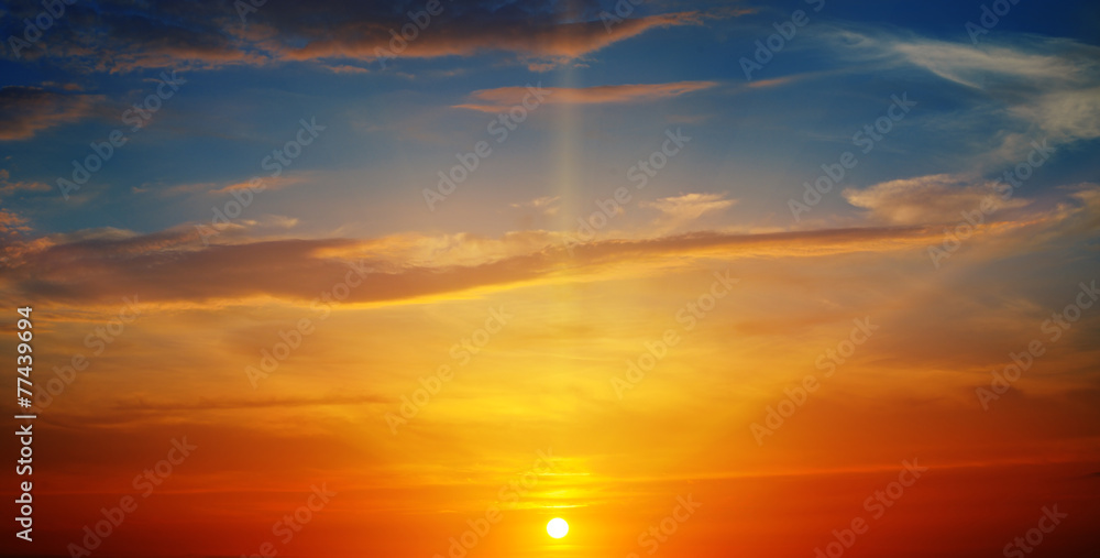 the sun rays illuminate the sky above the horizon the sun rays illuminate the sky above the horizon
