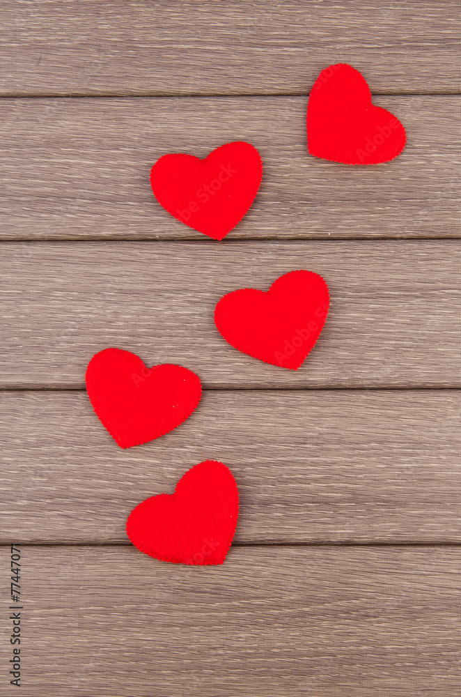 Fototapeta premium Red hearts