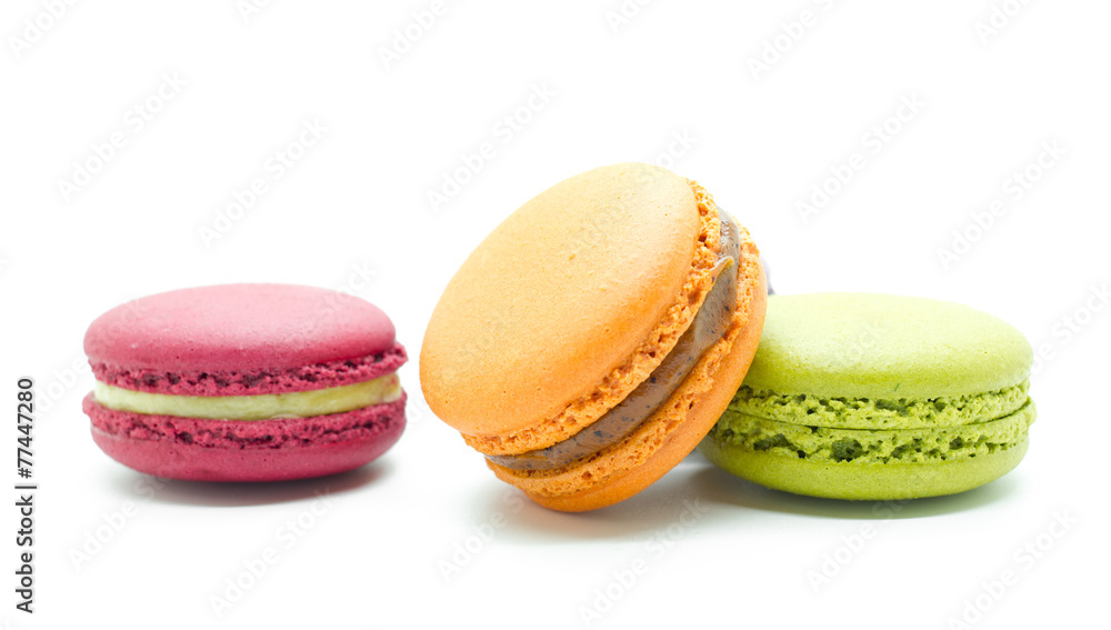 French colorful macarons. French colorful macarons.