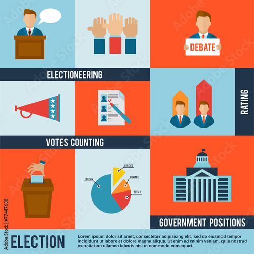 Election Icon Flat
