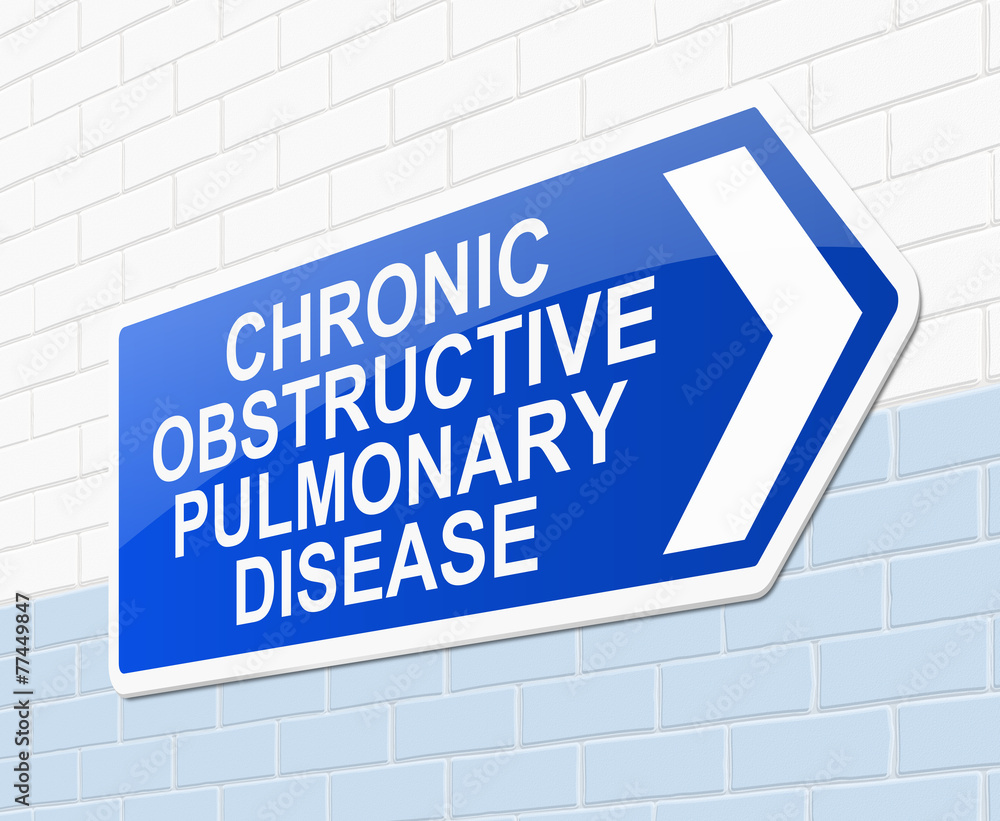 Chronic obstructive pulmonary disease concept.