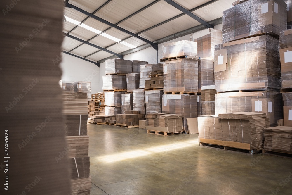 Many stack of cardboard boxes Many stack of cardboard boxes
