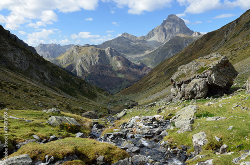 Mountain valley in the Atlantic Pyrenees