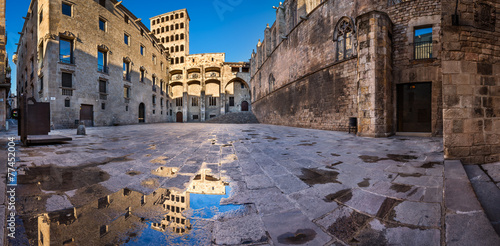 Photography Placa del Rei and Palau Reial Major in Barcelona, Catalynia, Spa