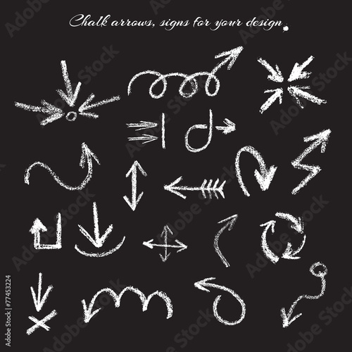 chalk arrows signs