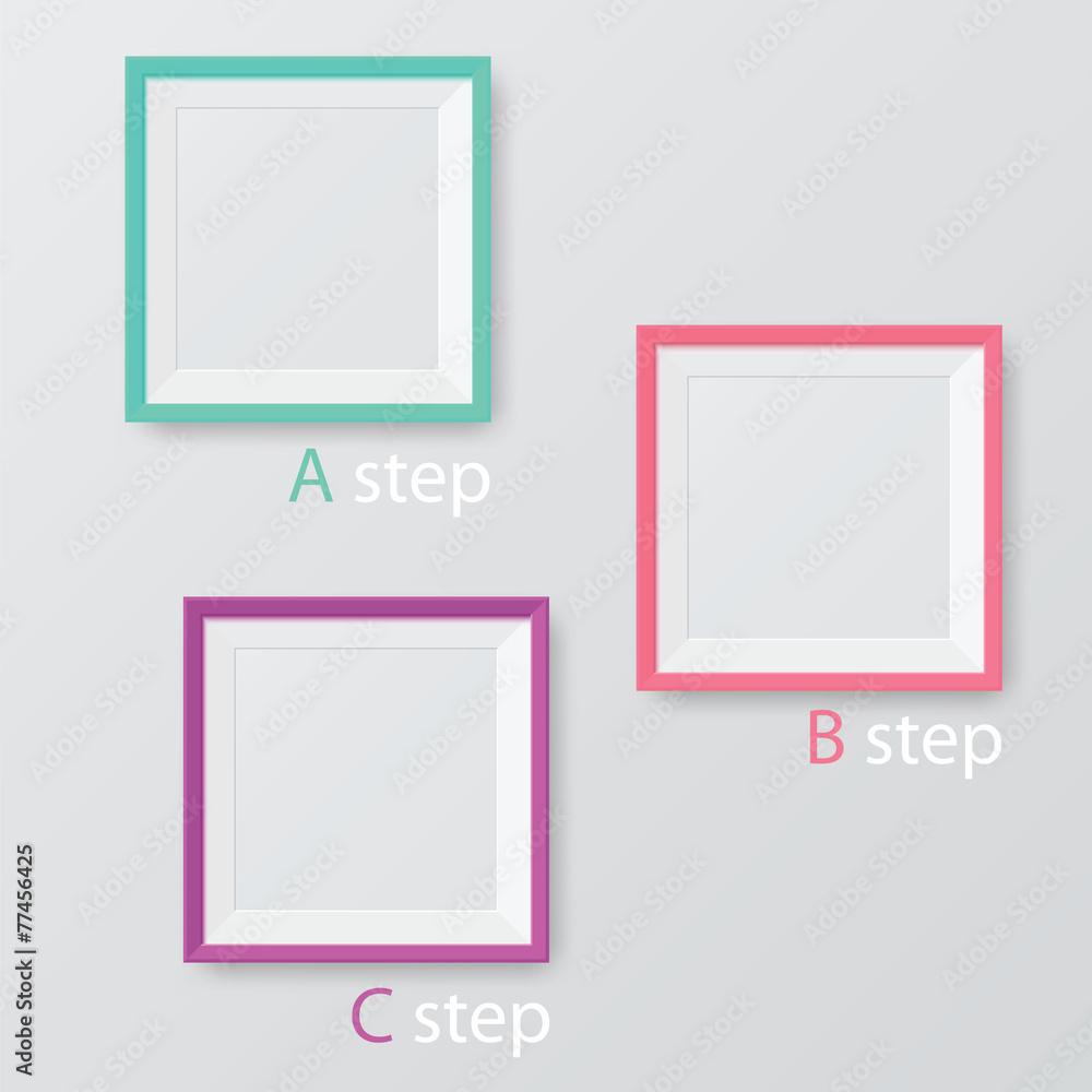 Vector chart template in modern style Vector chart template in modern style