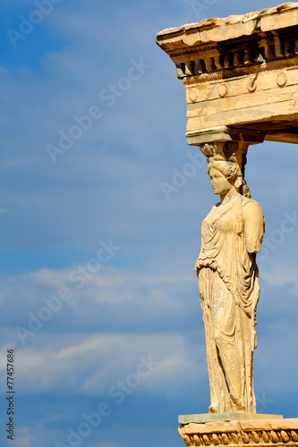Caryatides, Erechtheion temple Acropolis in Athens