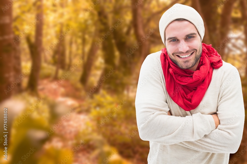 Composite image of handsome hipster Composite image of handsome hipster