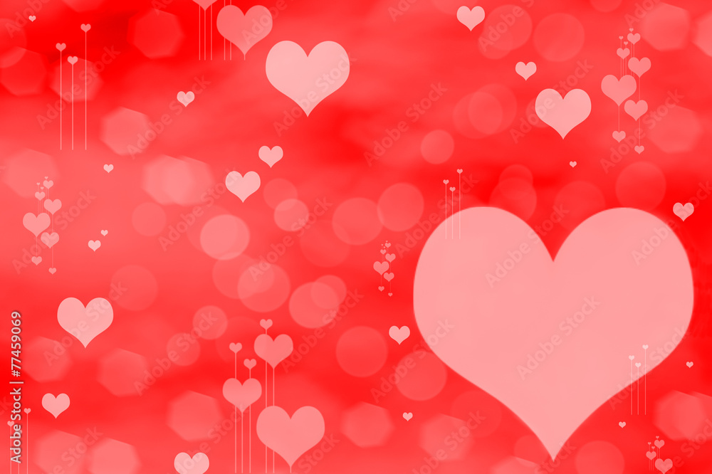 Hearts Abstract Background. St.Valentine's Day Wallpaper.