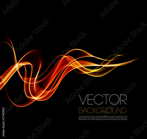 Abstract smoky waves  background. Template brochure design