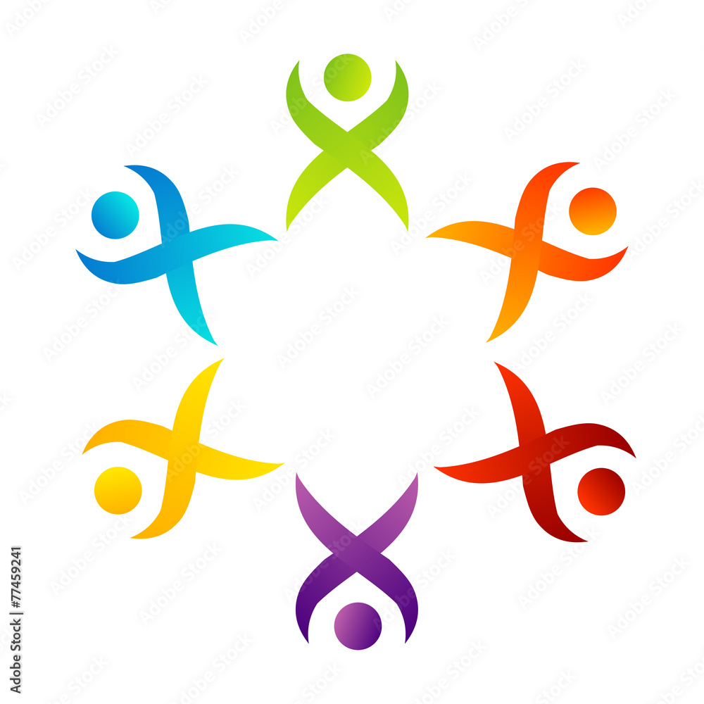 Teamwork support logo or design element Teamwork support logo or design element