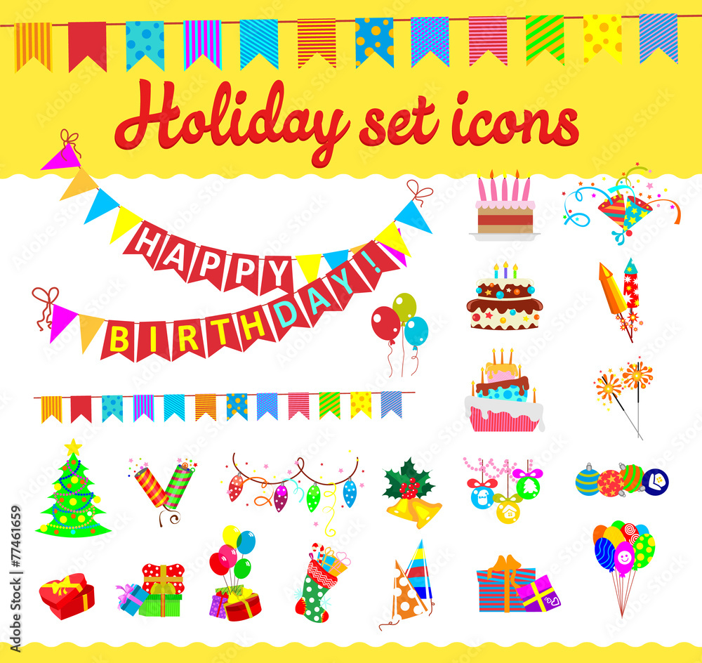 Illustration festive background with carnival and party colorful Illustration festive background with carnival and party colorful