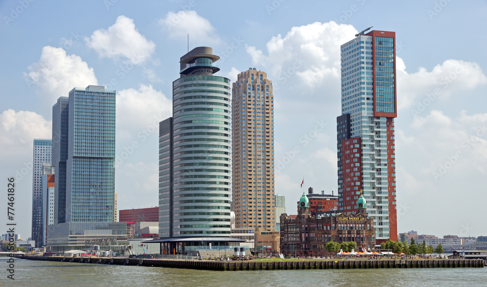 Fototapeta premium Panoramę Rotterdamu