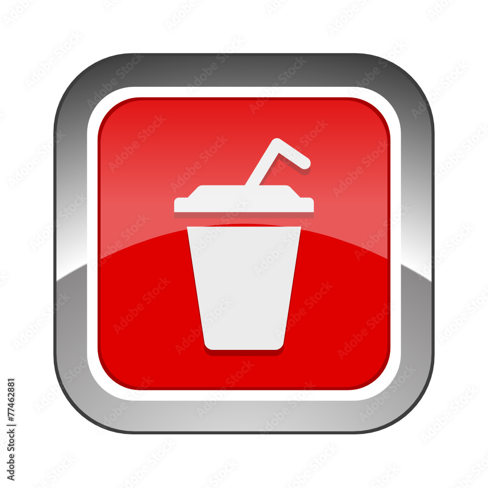 Chrome Square Button Chrome Square Button