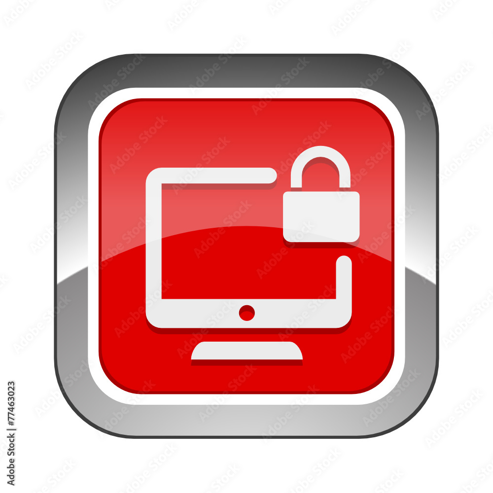 Chrome Square Button Chrome Square Button