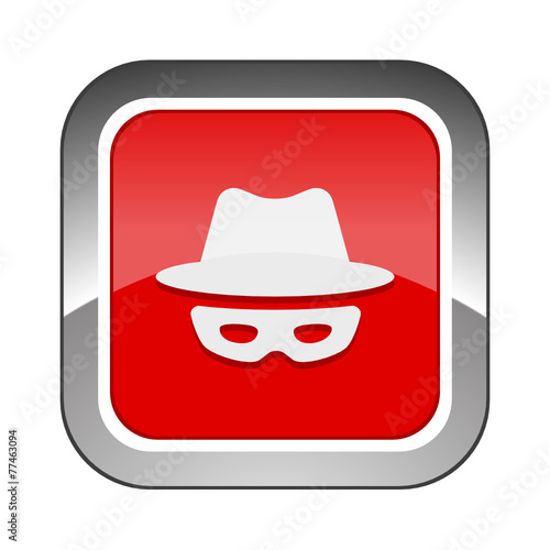 Chrome Square Button