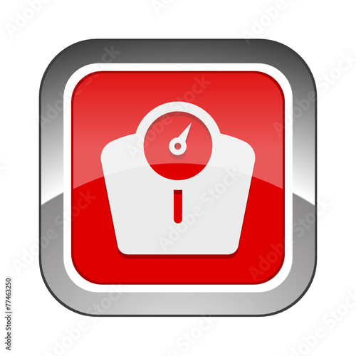 Chrome Square Button